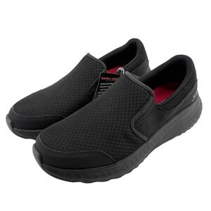 Skechers Work Slip-Resistant Relaxed Fit Squad Chaos Urgran Shoe Black Men 8 New
